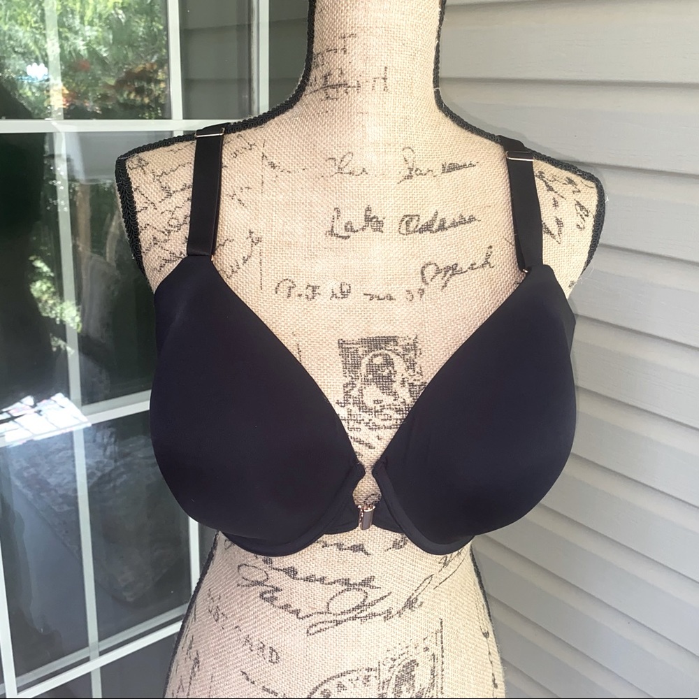 Soma Vanishing 360° Perfect Coverage Bra. Black. Size 42DD